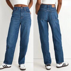 MADEWELL The Baggy Straight Jeans Blue Firthway Wash